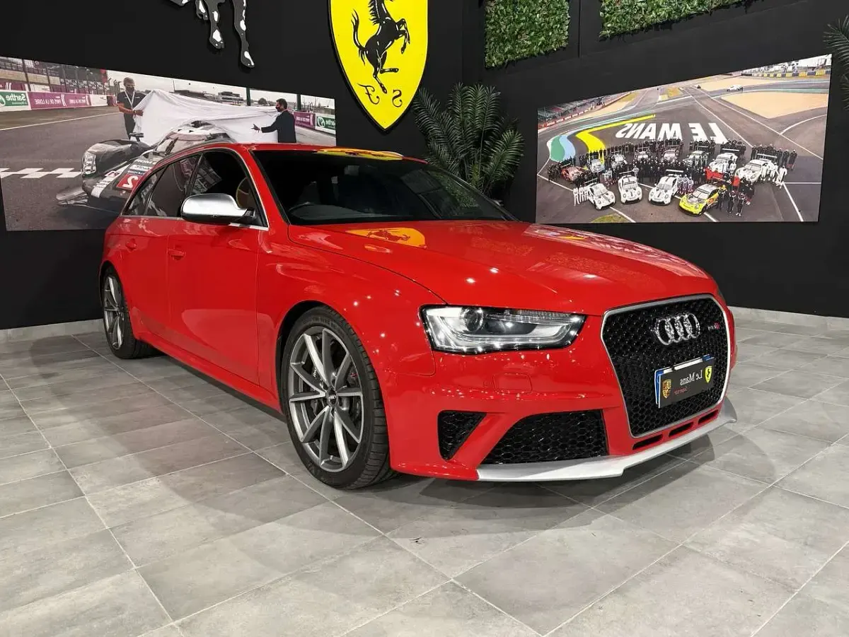 Usata Audi RS4 Ambiente 450 CV (330 kW) 2013 Laserrot red metallic Station wagon