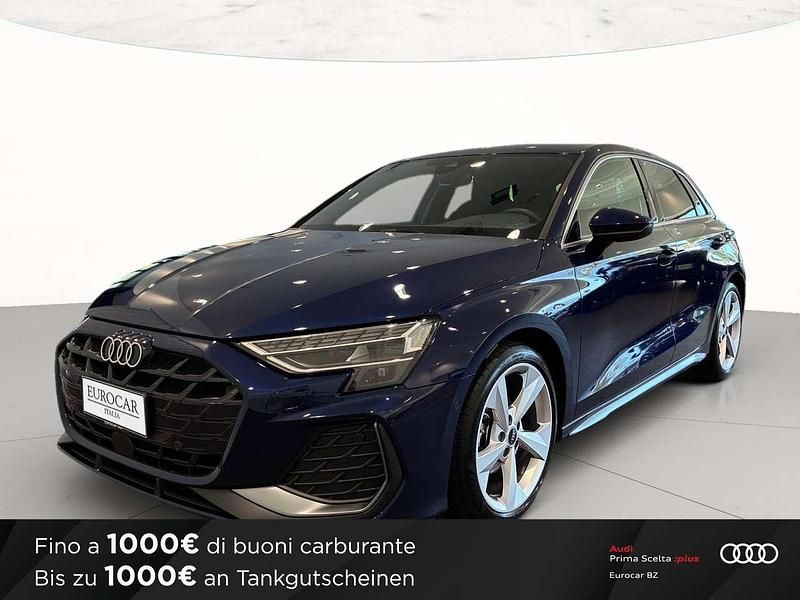 Blu navarra metallizzato Usata 2024 Audi A3 S-Line Tre volumi | 35.400 € (Buon prezzo) - Immagine 1/4