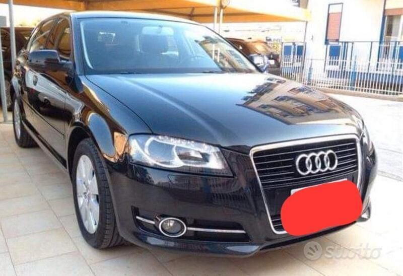 Usata Audi A3 105 CV (77 kW) 2011 Nero Utilitaria