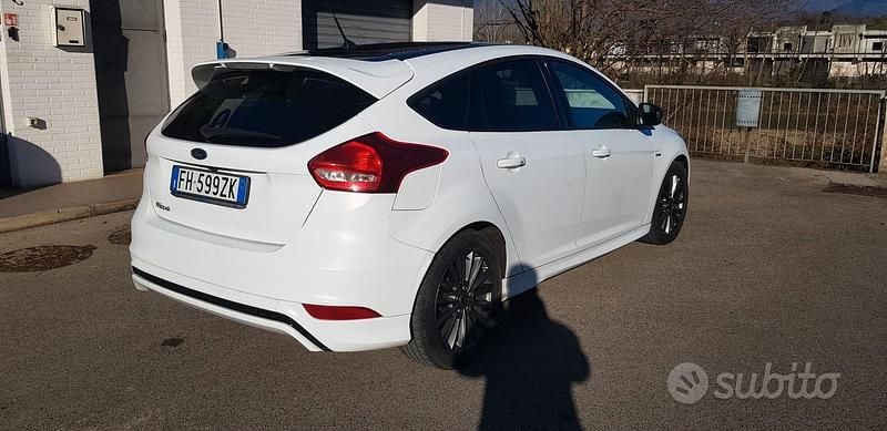 Usata Ford Focus ST-Line 125 CV (91 kW) 2017 Bianco Berlina