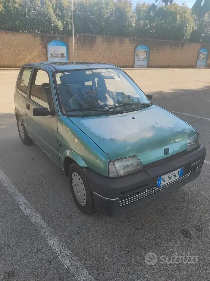 Usata Fiat Cinquecento 39 CV (28 kW) 1994 Verde Utilitaria