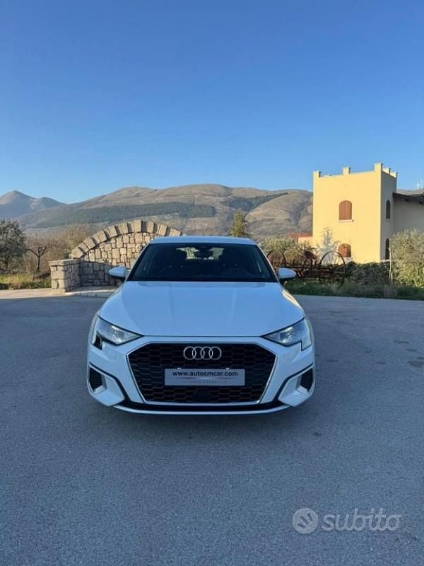 Usata Audi A3 Advanced 149 CV (109 kW) 2022 Bianco Berlina