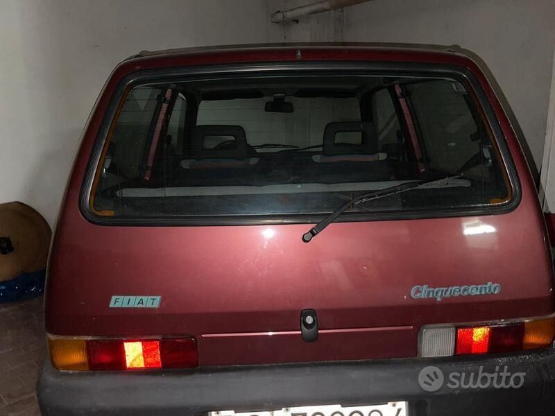 Usata Fiat Cinquecento 1992 Rosso Utilitaria
