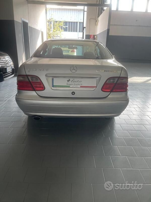 Brugt Mercedes CLK200 Elegance 163 HK (119 kW) 2002 Sølv Coupe