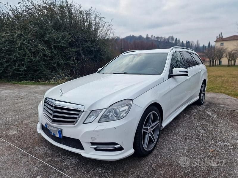 Usata Mercedes E220 Avantgarde 169 CV (124 kW) 2013 Bianco Station wagon