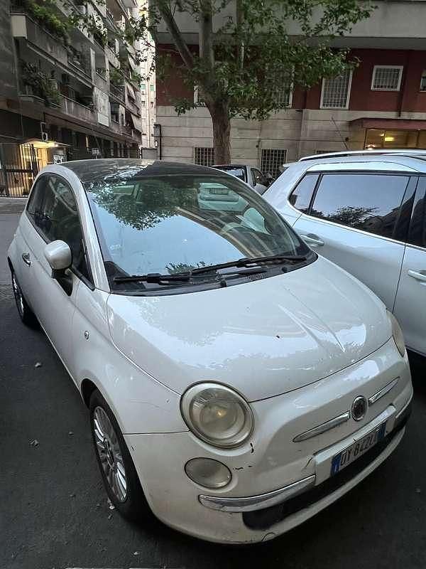 Usata Fiat 500 69 CV (50 kW) 2009 Bianco Cabrio