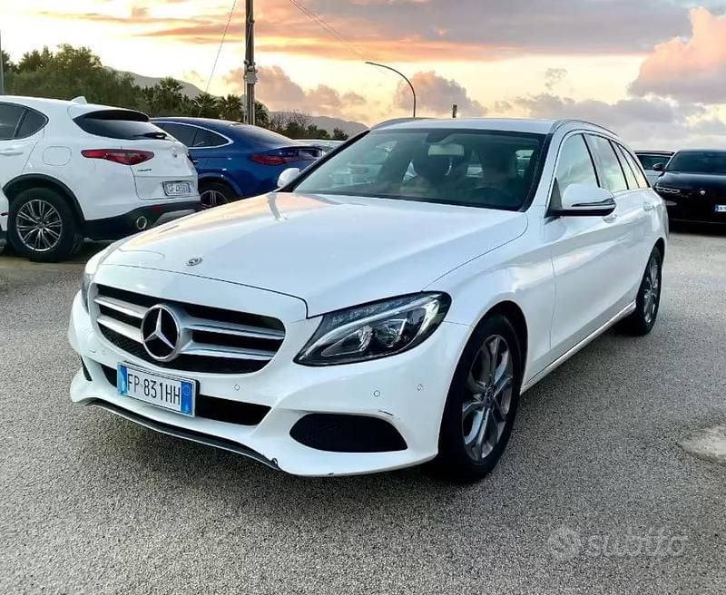Usata Mercedes C200 Premium 136 CV (100 kW) 2018 Bianco Station wagon