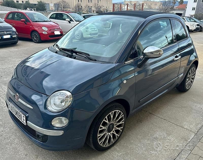 Usata Fiat 500C 69 CV (50 kW) 2014 Blu Cabrio