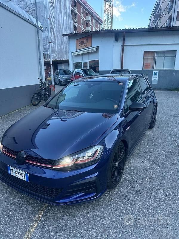 Usata VW Golf VII GTI 245 CV (180 kW) 2018 Blu Berlina