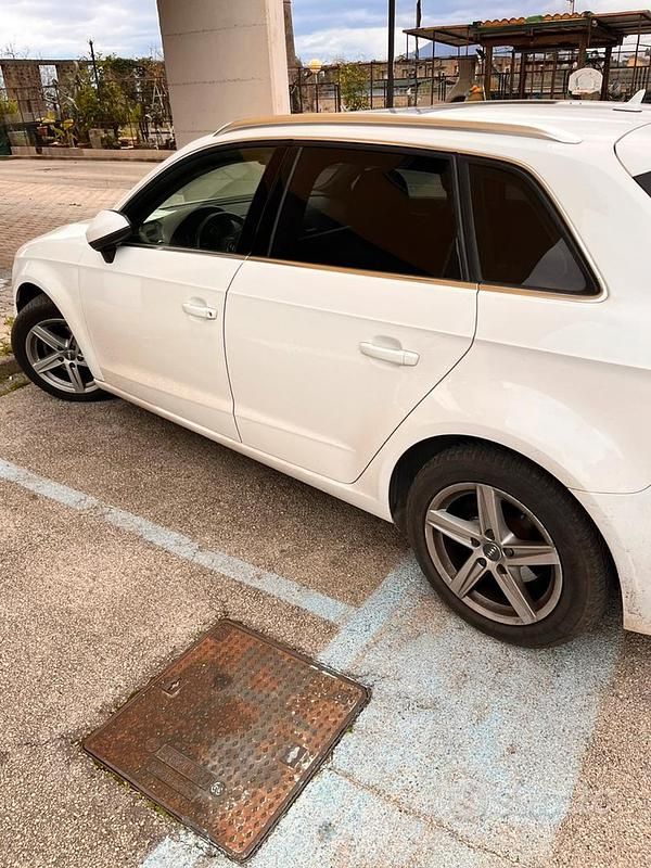Usata Audi A3 Sport 116 CV (85 kW) 2018 Bianco Berlina