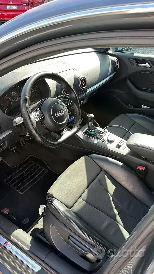 Usata Audi A3 S-Line 2015 Grigio Berlina