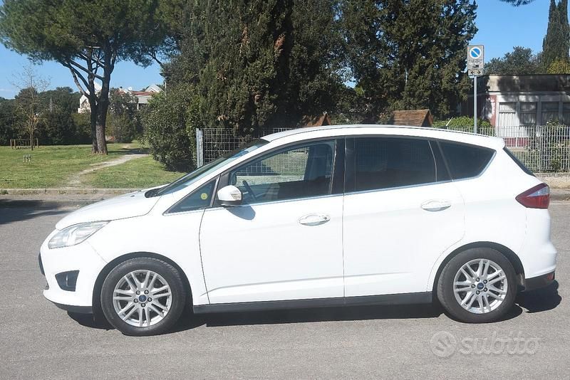 Usata Ford C-MAX Titanium 115 CV (84 kW) 2015 Bianco Monovolume