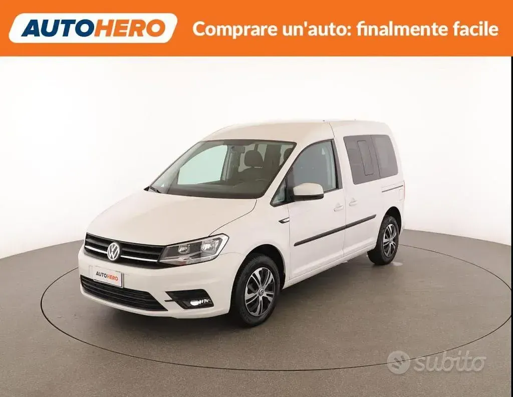 Usata VW Caddy Trendline 102 CV (75 kW) 2019 Bianco Monovolume
