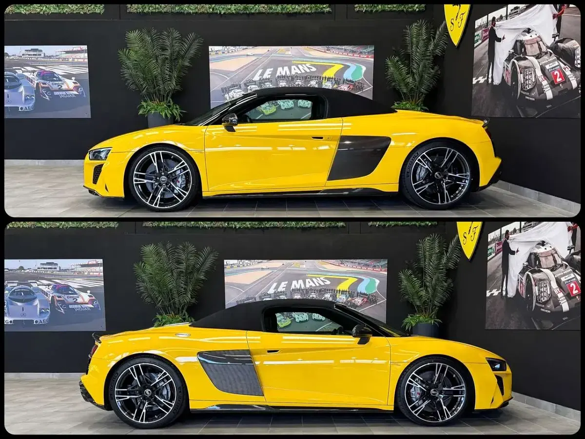 Usata Audi R8 Spyder Performance 620 CV (456 kW) 2019 Vegas yellow Cabrio