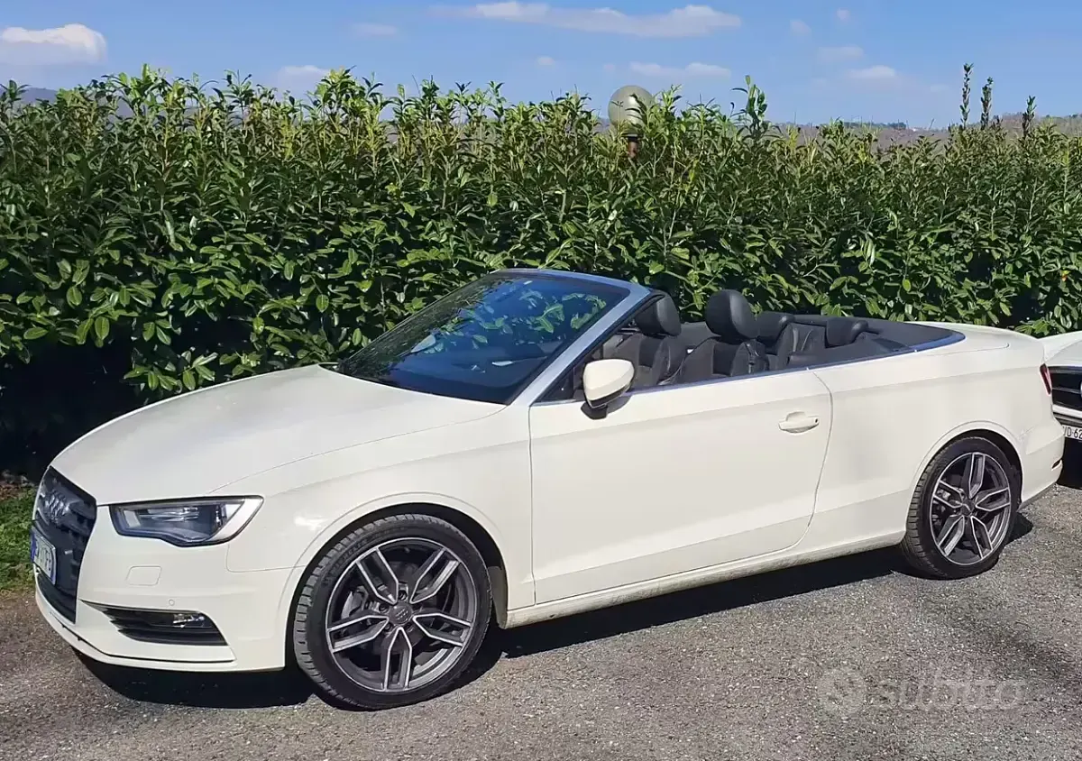 Usata Audi A3 Cabriolet 180 CV (132 kW) 2014 Bianco Cabrio