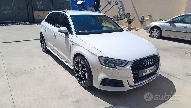 Usata Audi A3 S-Line 116 CV (85 kW) 2017 Bianco Berlina