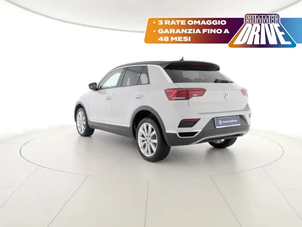 Usata VW T-Roc Advance 150 CV (110 kW) 2020 White silver metallizzato nero SUV