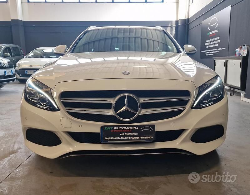 Usata Mercedes C220 Premium 170 CV (125 kW) 2014 Bianco Station wagon