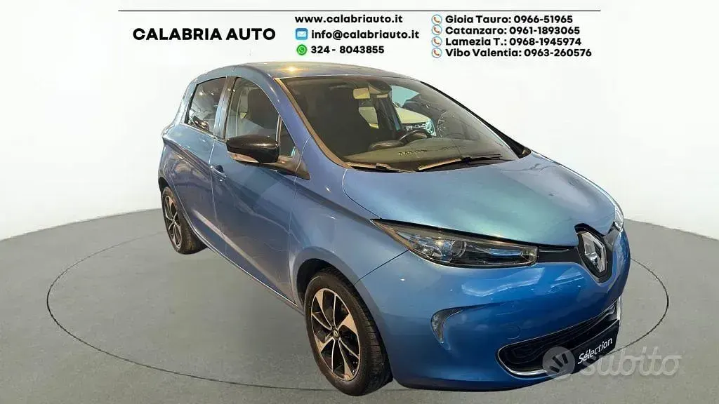 Usata Renault Zoe Intens 52 kW (72 CV) 2018 Bluazzurro Utilitaria