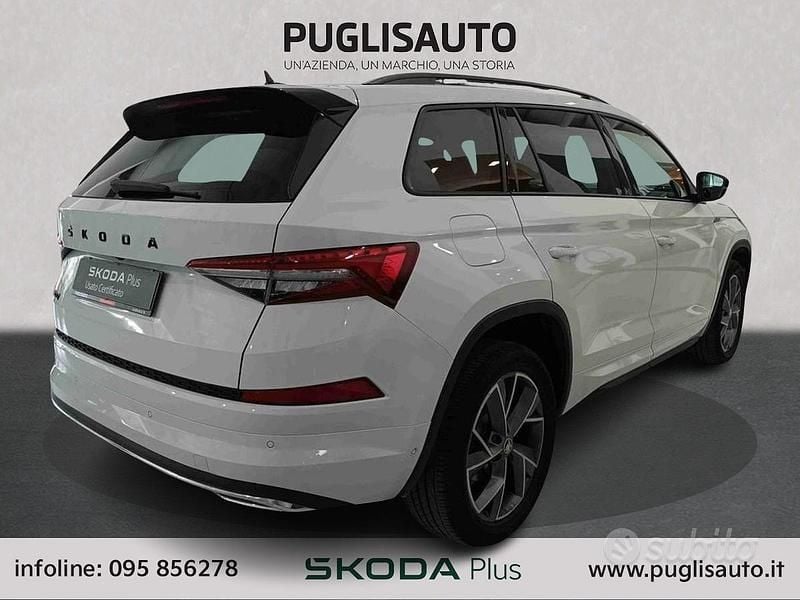 Occasion Skoda Kodiaq SportLine 150 ch (110 kW) 2024 Blanc SUV