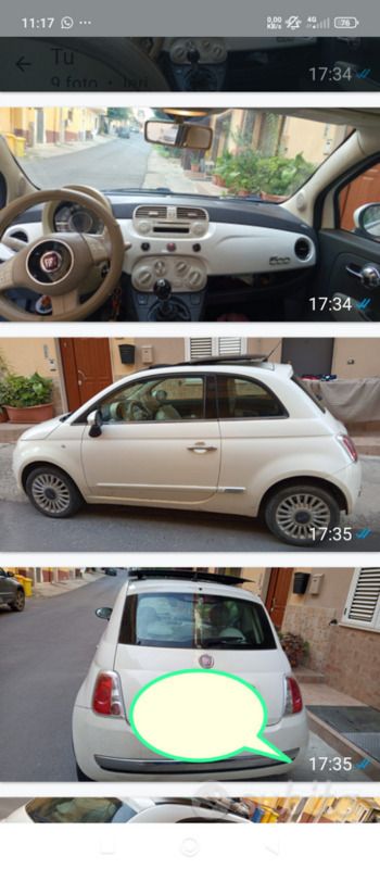Usata Fiat 500 2019 Bianco