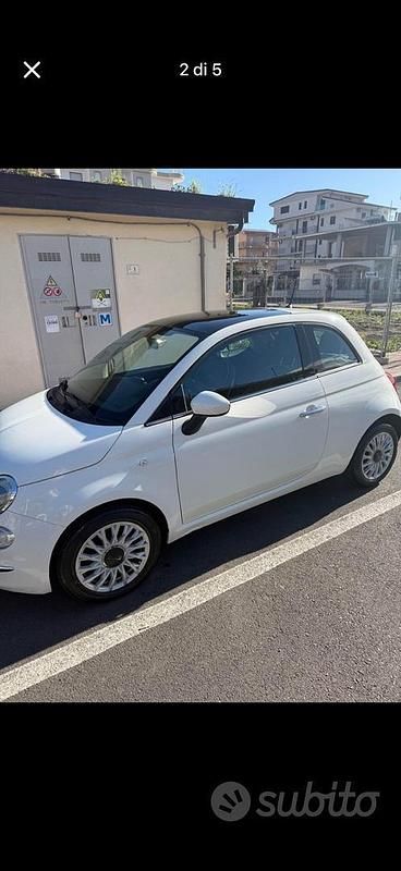 Usata Fiat 500 95 CV (69 kW) 2018 Bianco Utilitaria