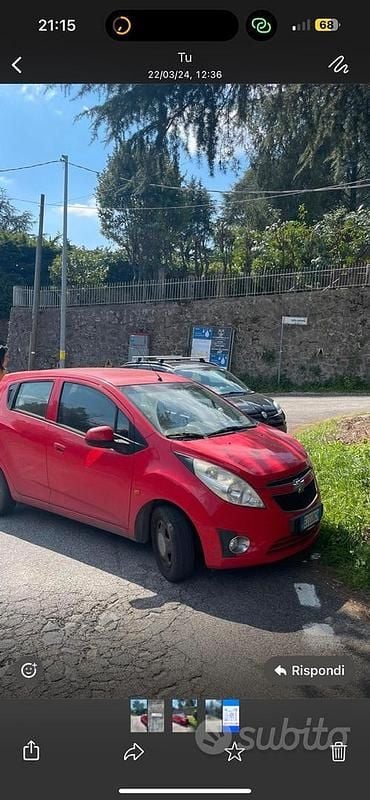 Rosso Usata 2011 Chevrolet Spark Due volumi | 1900 € (Super prezzo) - Immagine 1/2