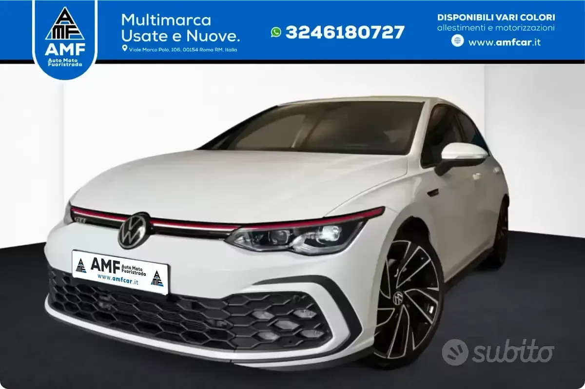 Usata VW Golf VIII GTI 245 CV (180 kW) 2021 Bianco Berlina