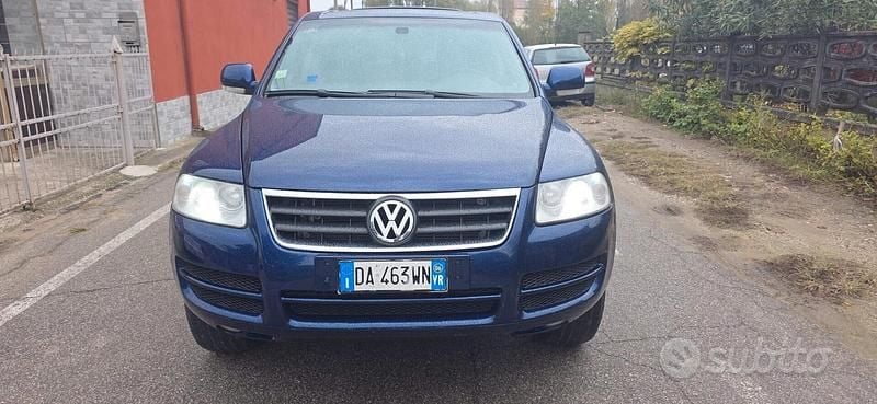 Usata VW Touareg 224 CV (164 kW) 2006 Blu SUV