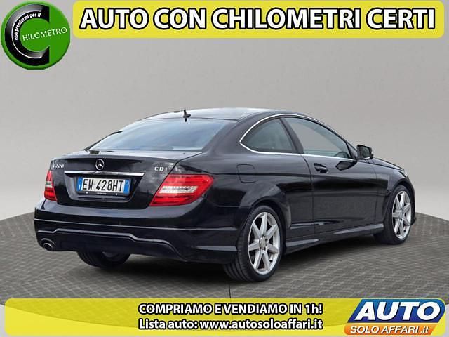 Usata Mercedes C220 Avantgarde 170 CV (125 kW) 2014 Nero Coupé