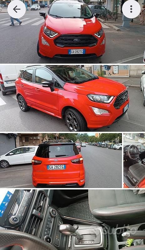 Usata Ford Ecosport ST-Line 100 CV (73 kW) 2020 Rosso SUV