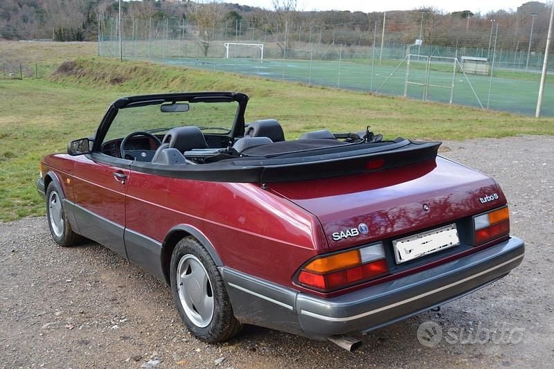 Usata Saab 900 Cabriolet 1993 Rosso Cabrio