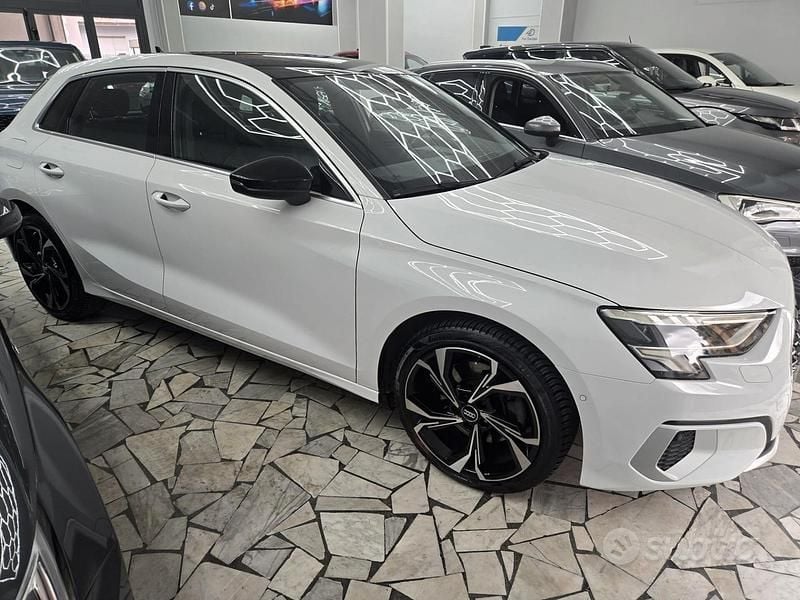 Usata Audi A3 Advanced 150 CV (110 kW) 2020 Bianco Berlina