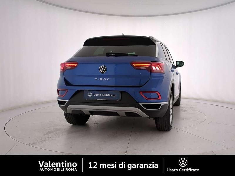 Usata VW T-Roc Style 110 CV (80 kW) 2022 Blu/azzurro SUV