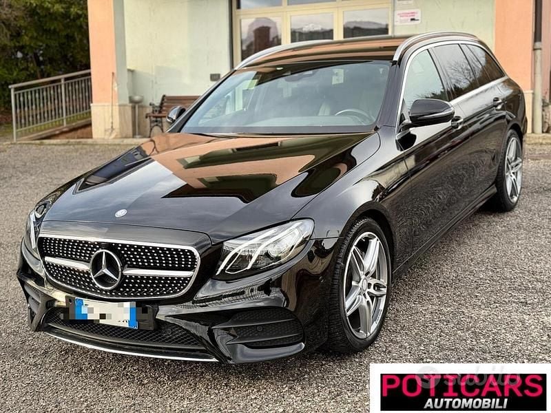 Usata Mercedes E220 Premium Plus 194 CV (142 kW) 2017 Nero Station wagon