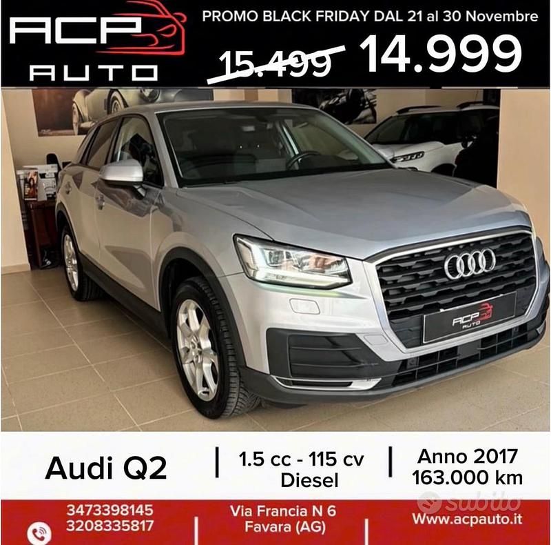 Grigio Usata 2017 Audi Q2 Comfort SUV | 14.999 € (Buon prezzo) - Immagine 1/4