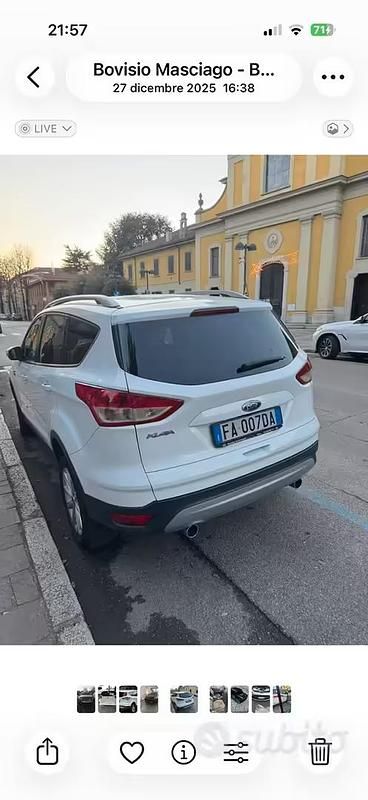 Usata Ford Kuga Titanium 163 CV (119 kW) 2015 Bianco SUV