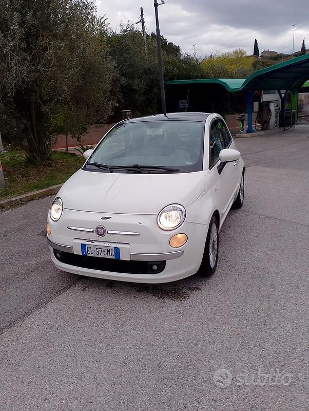 Usata Fiat 500 75 CV (55 kW) 2012 Bianco Berlina