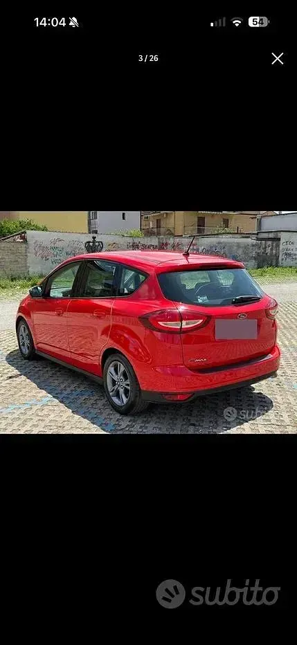 Usata Ford C-MAX 120 CV (88 kW) 2019 Rosso Monovolume