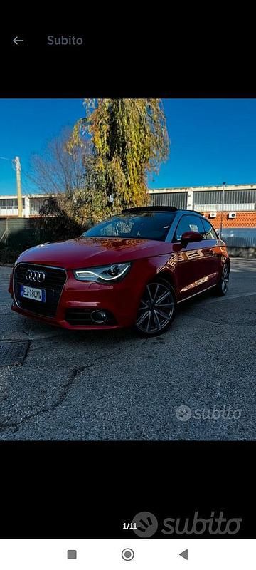 Usata Audi A1 105 CV (77 kW) 2011 Rosso Utilitaria