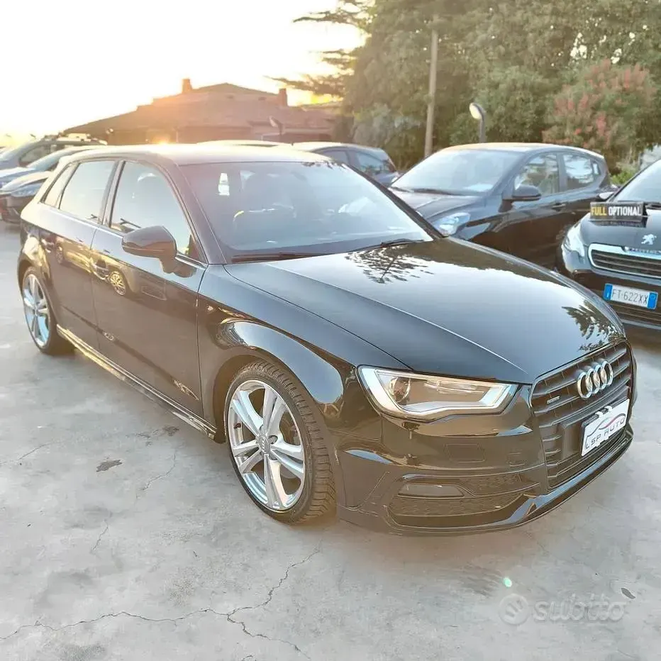 Usata Audi A3 S-Line 184 CV (135 kW) 2016 Nero Berlina