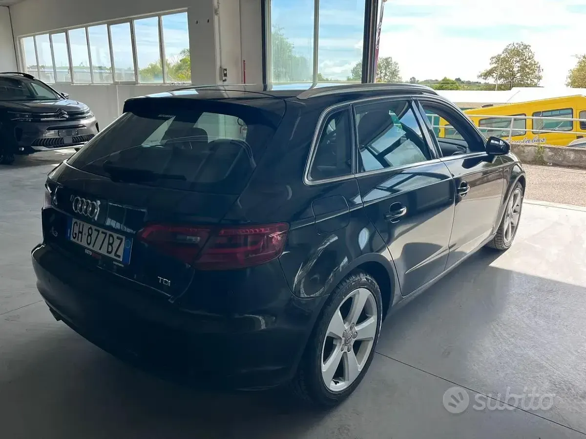 Usata Audi A3 Ambition 110 CV (80 kW) 2016 Nero Berlina