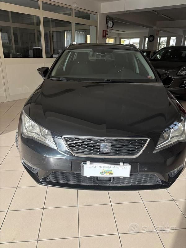 Usata Seat Leon ST Style 110 CV (80 kW) 2016 Nero Station wagon