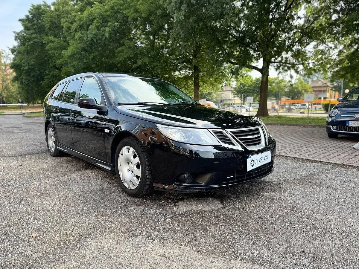 Usata Saab 9-3 Linear 150 CV (110 kW) 2008 Nero Station wagon