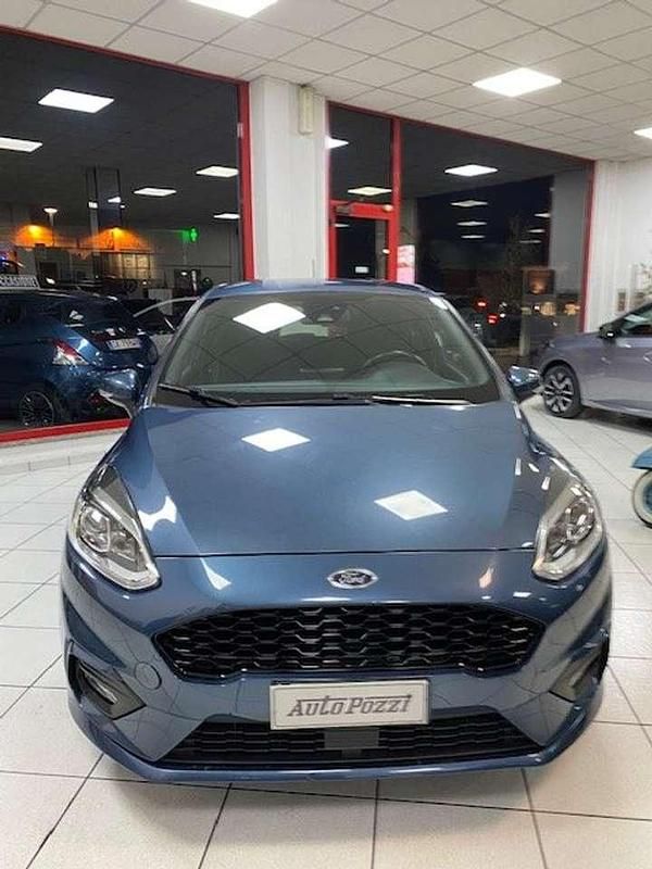 Blu/azzurro Usata 2019 Ford Fiesta ST-Line Berlina | 11.100 € (Buon prezzo) - Immagine 1/4