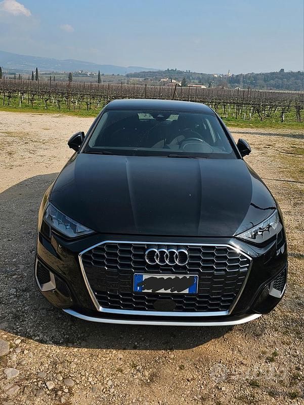 Usata Audi A3 Advanced 150 CV (110 kW) 2021 Nero Berlina