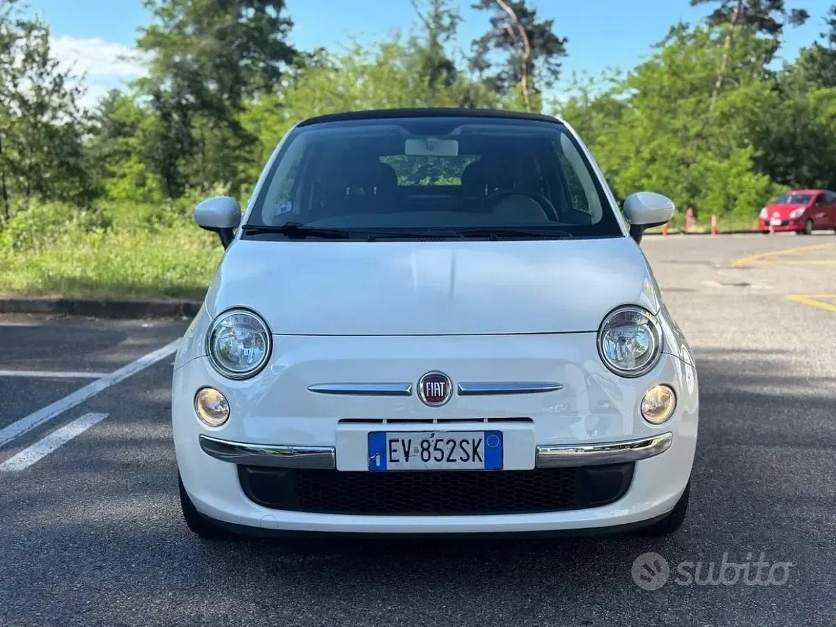 Usata Fiat 500C Lounge 69 CV (50 kW) 2015 Bianco Cabrio
