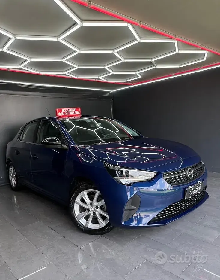 Usata Opel Corsa Elegance 75 CV (55 kW) 2021 Blu Utilitaria