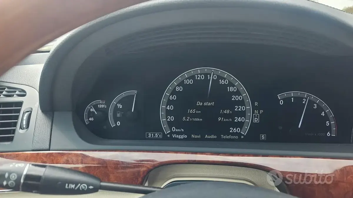 Usata Mercedes S250 204 CV (150 kW) 2012 Nero Berlina