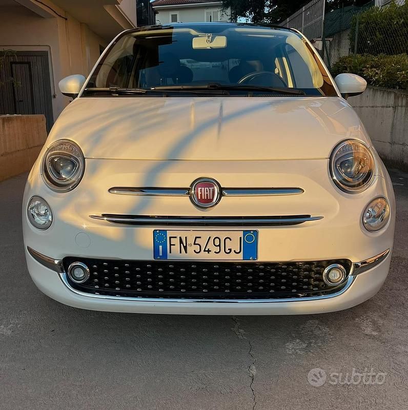 Usata Fiat 500 Lounge 69 CV (50 kW) 2018 Bianco Utilitaria